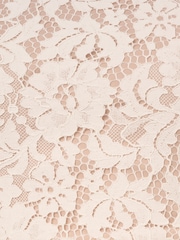 Adrianna Papell Ankle Length Lace White Dress - Image 6 of 6