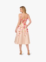 Adrianna Papell Natural Border Mikado Dress - Image 2 of 6