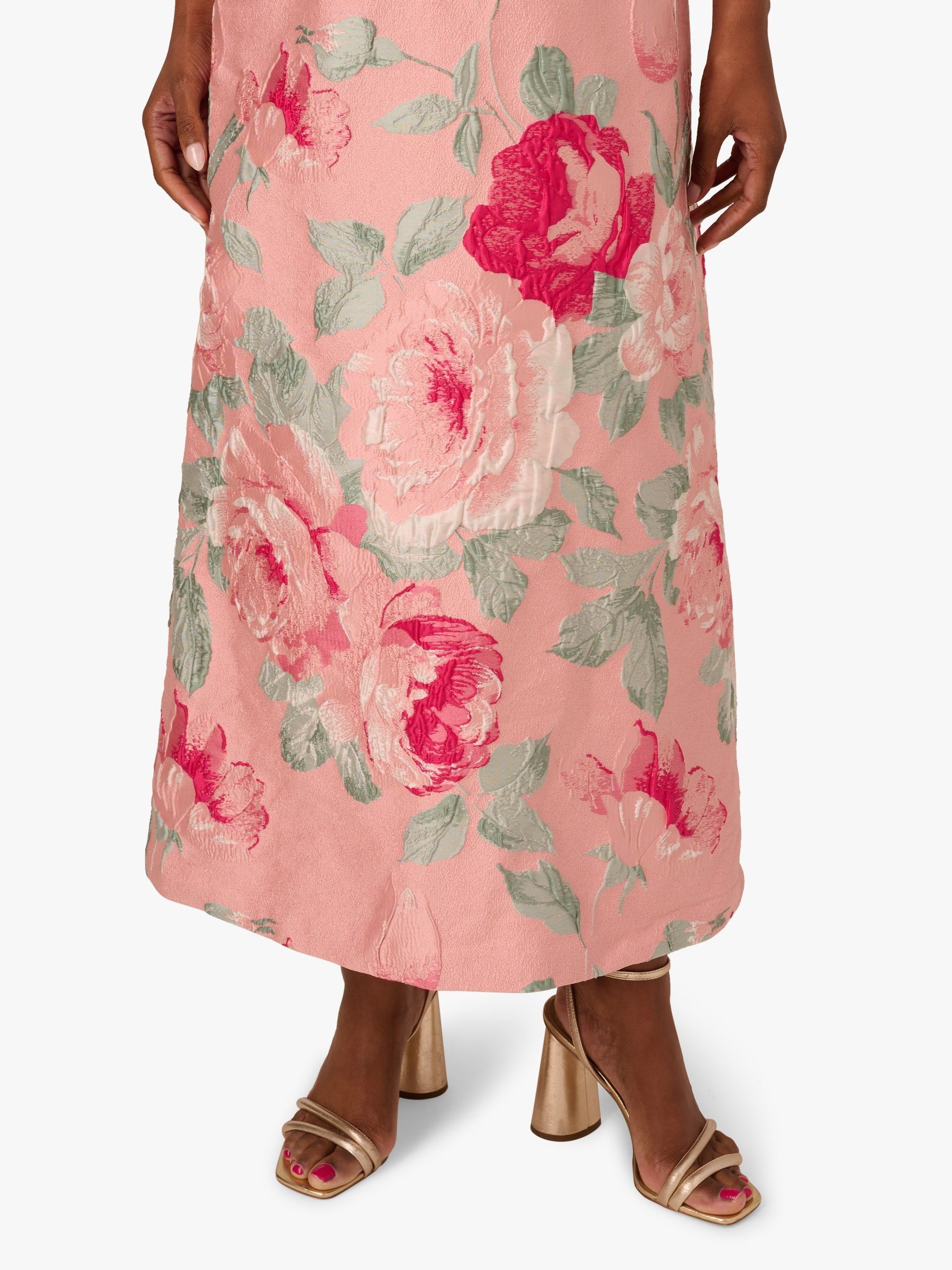 Buy Adrianna Papell Pink Off Shoulder Jacquard Dress from