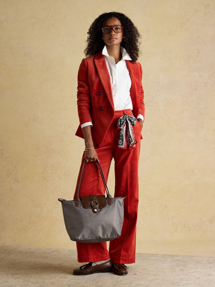 Joules Edie Brown Check Shopper bag - Image 2 of 8 Joules Edie Brown Check Shopper bag - Image 2 of 8