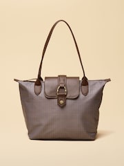 Joules Edie Brown Check Shopper bag - Image 4 of 8