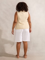 Live Unlimited White Curve Drawstring Bermuda Shorts - Image 3 of 3