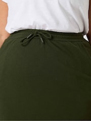 Live Unlimited Green Jersey Midi 100% Cotton Skirt - Image 3 of 3