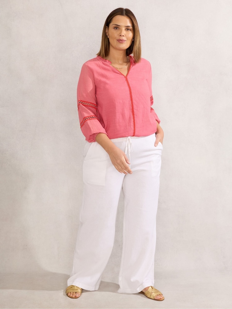 Live Unlimited Curve Blouse With Trim Detail - Image 2 of 4