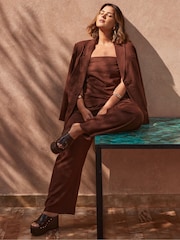 Live Unlimited Brown Linen Blazer - Image 5 of 6