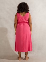 Live Unlimited Pink Blend Drawstring Dress - Image 5 of 6