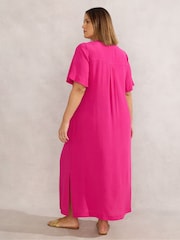 Live Unlimited Pink V-Neck Dress - Image 5 of 5