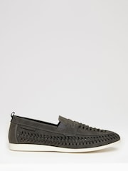 siva - Threadbare Faux Suede Woven Loafers - Slika 1 iz 4