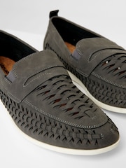 siva - Threadbare Faux Suede Woven Loafers - Slika 2 iz 4