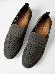 siva - Threadbare Faux Suede Woven Loafers - Slika 3 iz 4