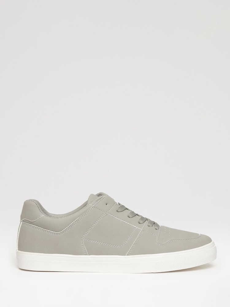Threadbare Grey Court Trainers - Image 1 of 4