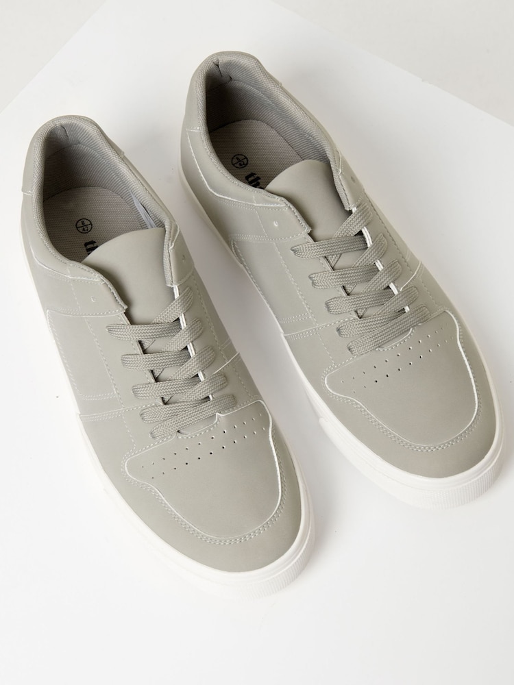 Threadbare Grey Court Trainers - Image 2 of 4