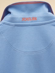 Joules Boys' Woody Blue Short Sleeve Cotton Polo Shirt - Image 5 of 5