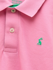 Joules Boys' Woody Pink Short Sleeve Cotton Polo Shirt - Image 5 of 6