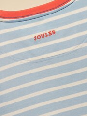 Joules Boys' Archie Blue/White Applique Graphic T-Shirt - Image 5 of 5