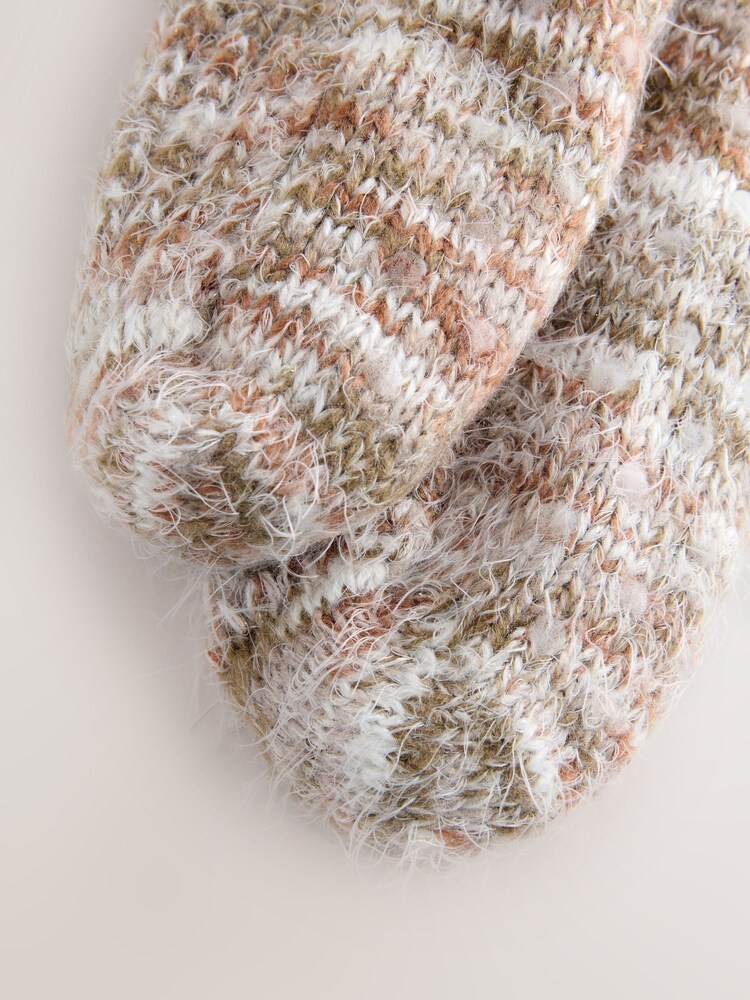 Neutral Chunky Slipper Socks 1 Pack - Image 4 of 4 Neutral Chunky Slipper Socks 1 Pack - Image 4 of 4