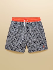 Noir/Blanc - Short de bain Joules Ocean imprimé garçon - Image 1 de 4