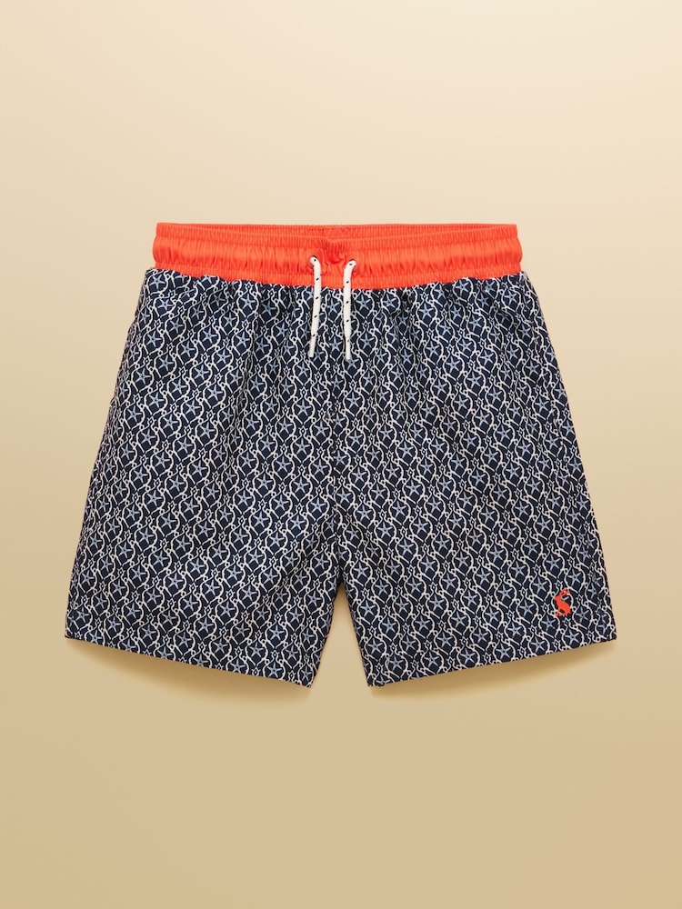 Noir/Blanc - Short de bain Joules Ocean imprimé garçon - Image 1 de 4