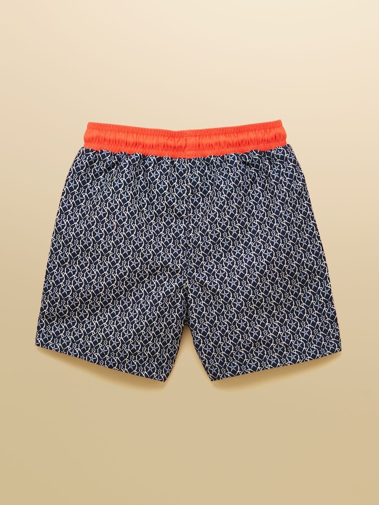 Noir/Blanc - Short de bain Joules Ocean imprimé garçon - Image 2 de 4