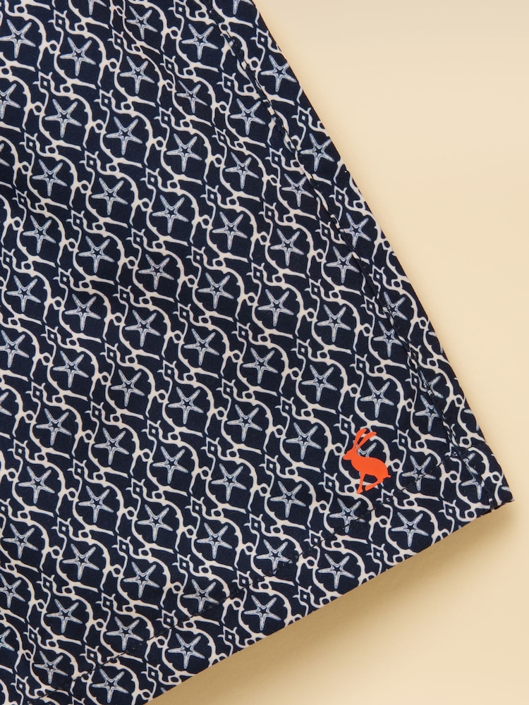 Noir/Blanc - Short de bain Joules Ocean imprimé garçon - Image 4 de 4