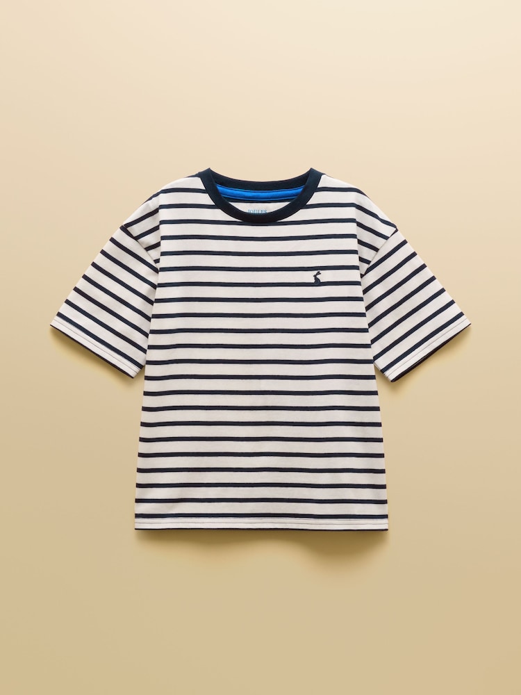 Joules Boys' Let's Go Blue & Yellow Short Sleeve T-Shirts 3 Pack - Image 2 of 13