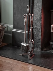 Garden Trading Antique Pewter Latton Fireside Tool Set - Image 1 of 2