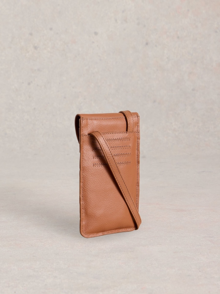 White Stuff Brown Coco Weave Phone Bag - Image 2 of 4