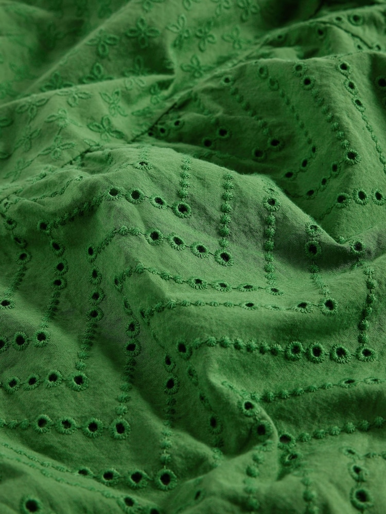 White Stuff Green Marissa Broderie 100% Cotton Maxi Skirt - Image 6 of 6 White Stuff Green Marissa Broderie 100% Cotton Maxi Skirt - Image 6 of 6
