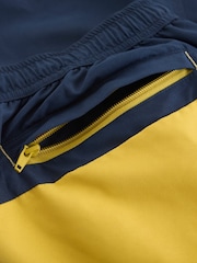 White Stuff Blue Colourblock Volley Swim Shorts - Image 6 of 6