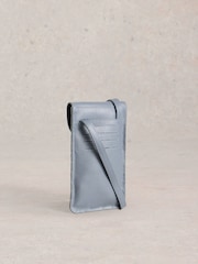 White Stuff Blue Coco Weave Phone Bag - Image 1 of 4