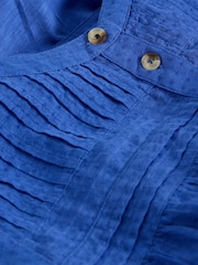 White Stuff Blue Isla Mix Top - Image 6 of 6