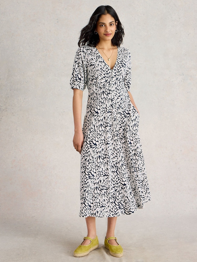 White Stuff White Megan Jersey Dress - Image 1 of 6