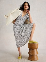 White Stuff White Megan Jersey Dress - Image 3 of 6