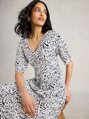 White Stuff White Megan Jersey Dress - Image 4 of 6