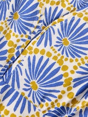 White Stuff Blue Megan Jersey Dress - Image 6 of 6