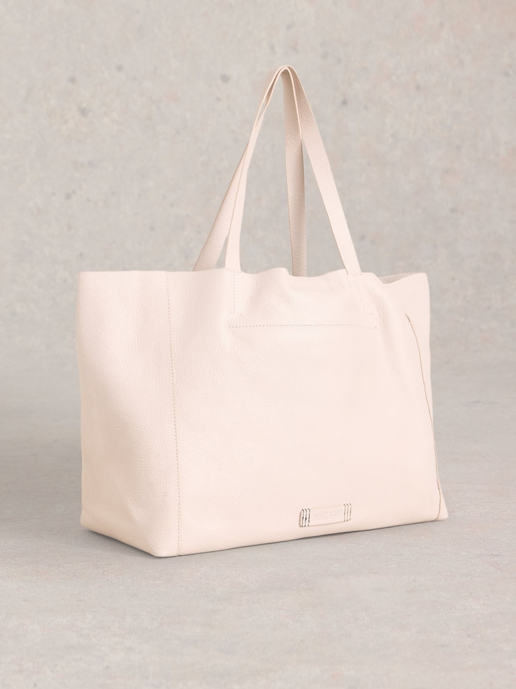 White Stuff Layla Lasercut Leather Tote Bag - Imagen 2 de 4