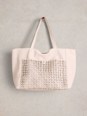 White Stuff Layla Lasercut Leather Tote Bag - Imagen 3 de 4