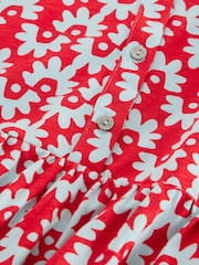 White Stuff Red Everly Jersey Shirt Dress - Image 6 of 6