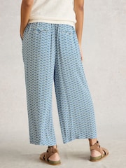White Stuff Blue Lisette Crinkle Culottes - Image 2 of 6
