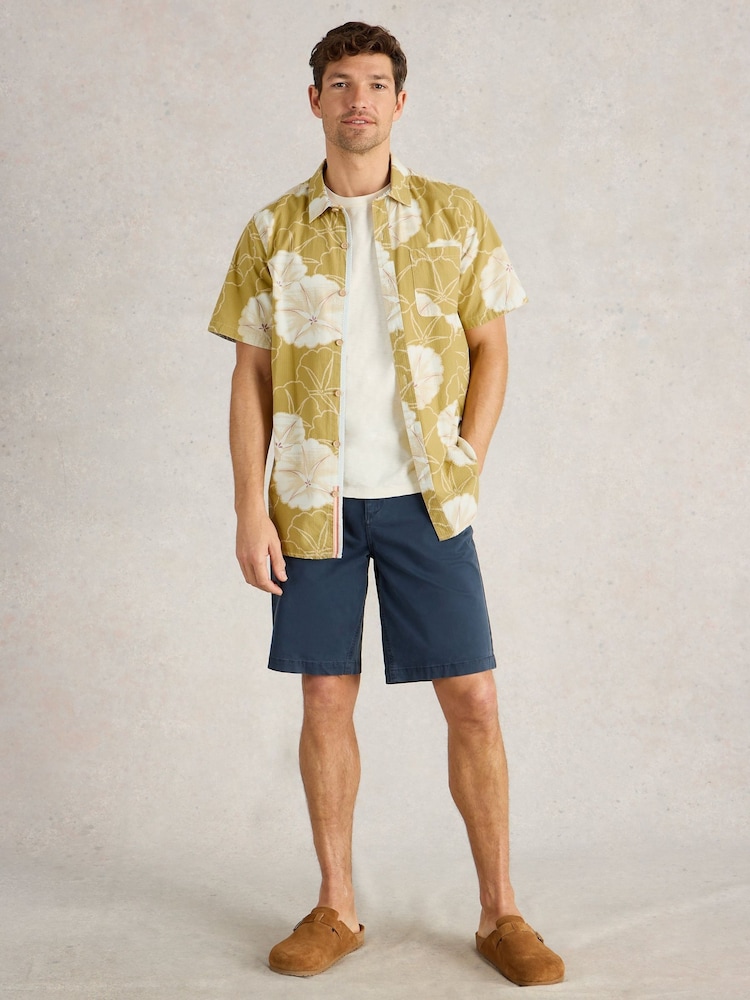 White Stuff Green Finsbury Floral Printed 100% Cotton Shirt - Image 1 of 6 White Stuff Green Finsbury Floral Printed 100% Cotton Shirt - Image 1 of 6