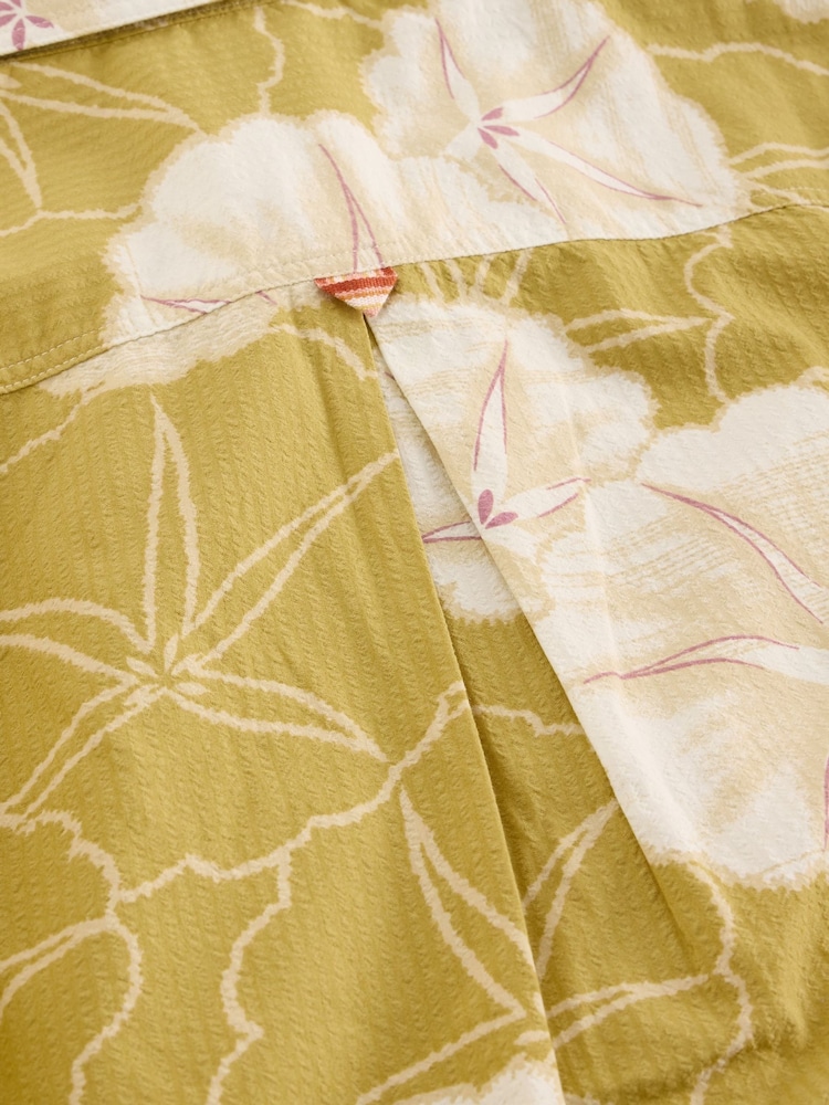 White Stuff Green Finsbury Floral Printed 100% Cotton Shirt - Image 6 of 6 White Stuff Green Finsbury Floral Printed 100% Cotton Shirt - Image 6 of 6