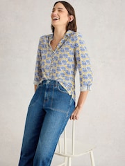 Camisa de algodón 100 % para mujer Annie de White Stuff - Imagen 1 de 6