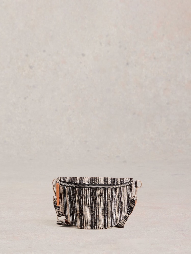 White Stuff Black Mini Sebby Jacquard Bag - Image 1 of 4 White Stuff Black Mini Sebby Jacquard Bag - Image 1 of 4