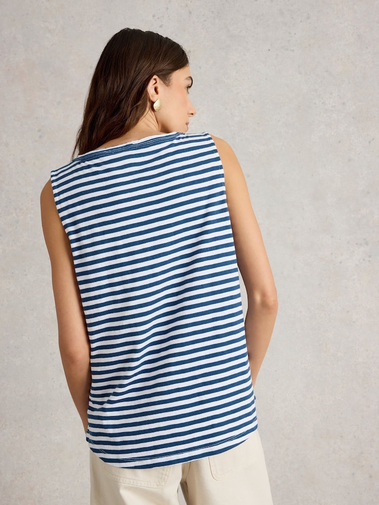 Жилет White Stuff Ava Stripe из 100% органического хлопка - Image 2 of 6