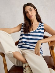 Жилет White Stuff Ava Stripe из 100% органического хлопка - Image 3 of 6