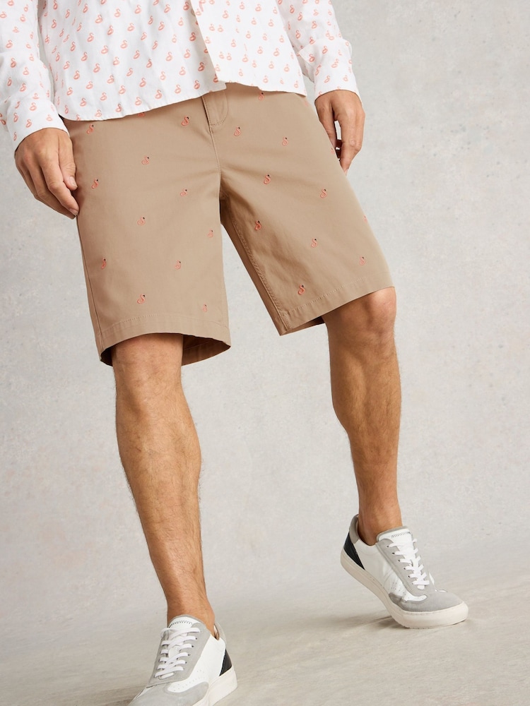 White Stuff Flamingo Chino Shorts - Изображение 2 из 6