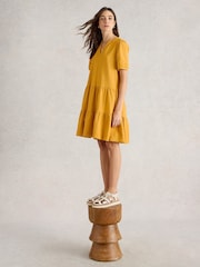 Платье из 100% хлопка и трикотажа White Stuff Clara - Image 3 of 6