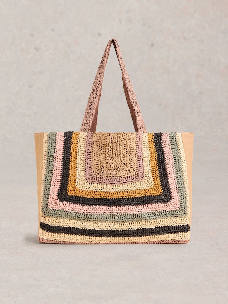 White Stuff Gracie Crochet Tote Bag - Imagen 2 de 5