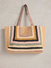 White Stuff Gracie Crochet Tote Bag - Imagen 3 de 5