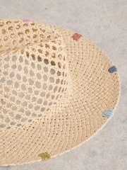White Stuff Open Weave Fedora - Bild 3 von 3